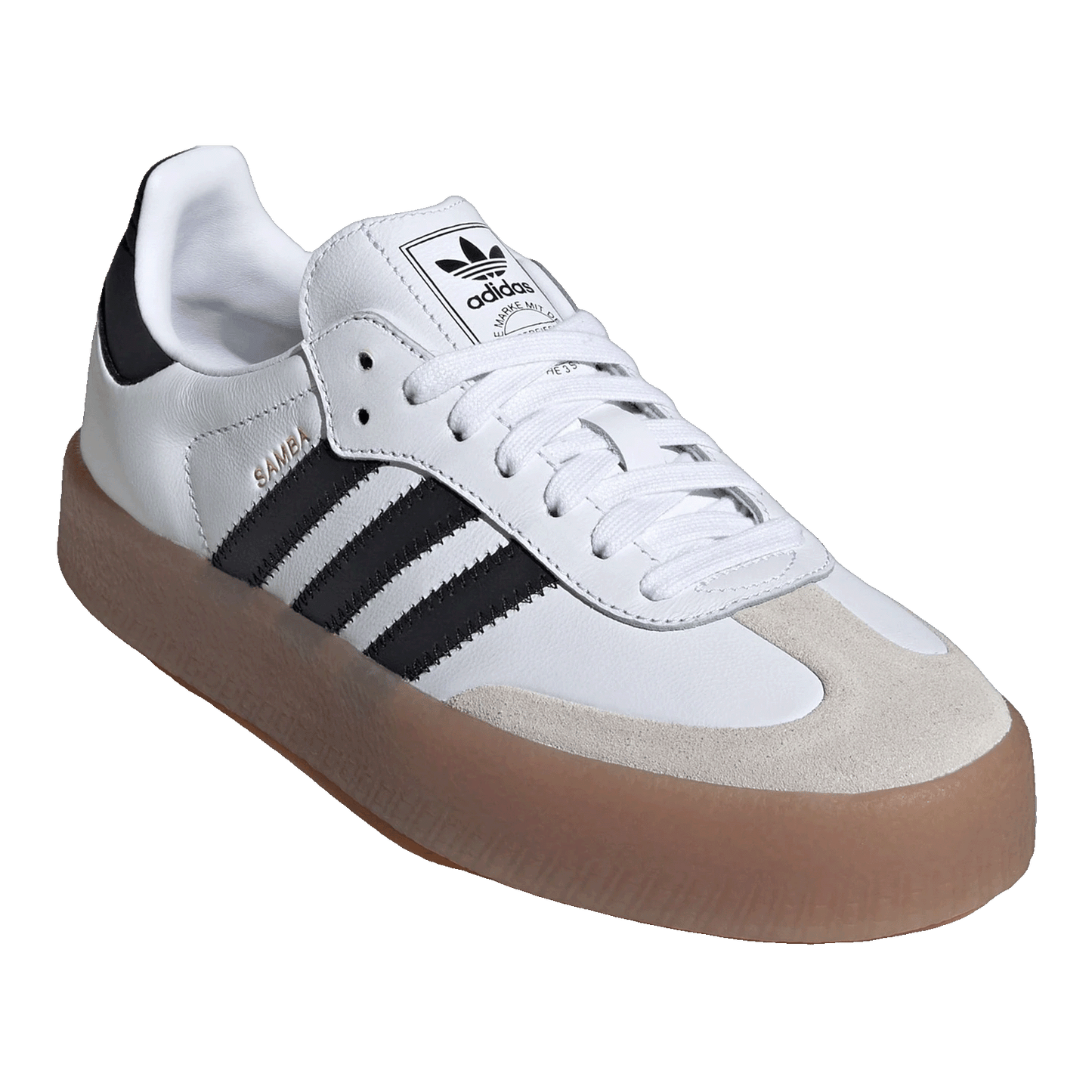 adidas Sambae Cloud White Metallic Gold (W) Side JI1349
