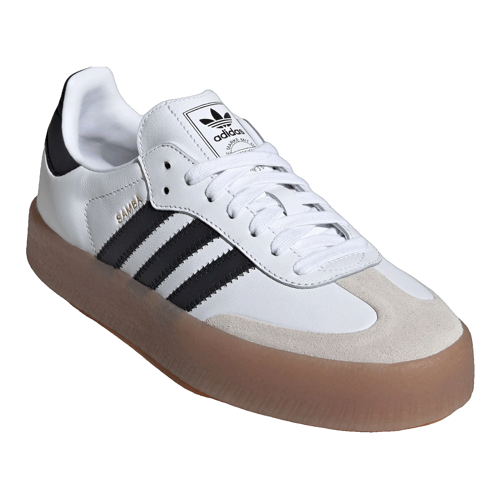 adidas Sambae Cloud White Metallic Gold (W) Side JI1349