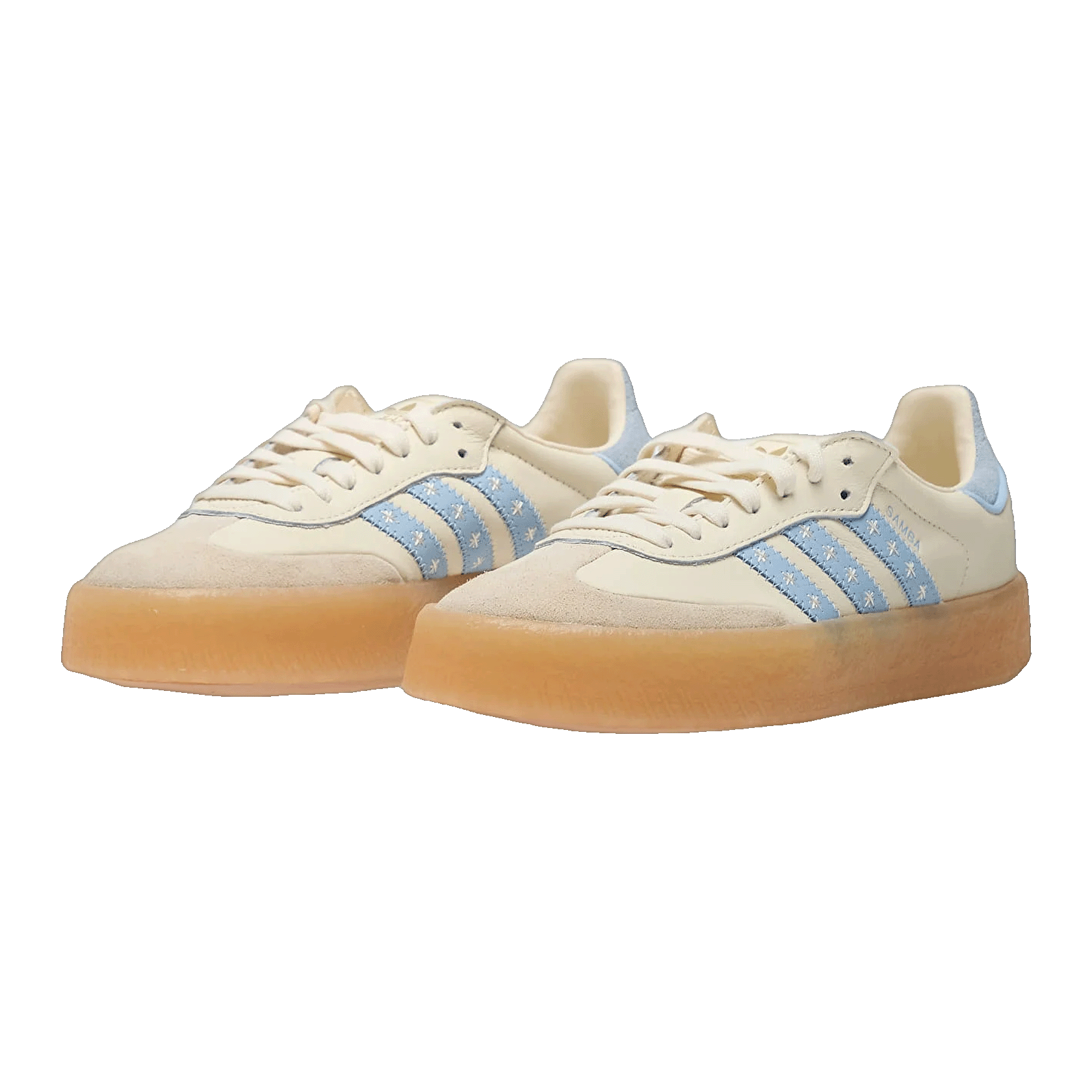adidas Sambae Cream White Clear Sky (W) Side JS3957