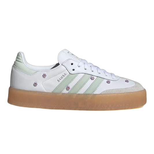 adidas Sambae Floral White Linen Green Gum (W) JS3954