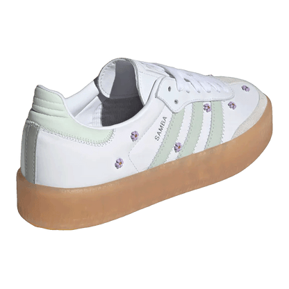 adidas Sambae Floral White Linen Green Gum (W) Back JS3954
