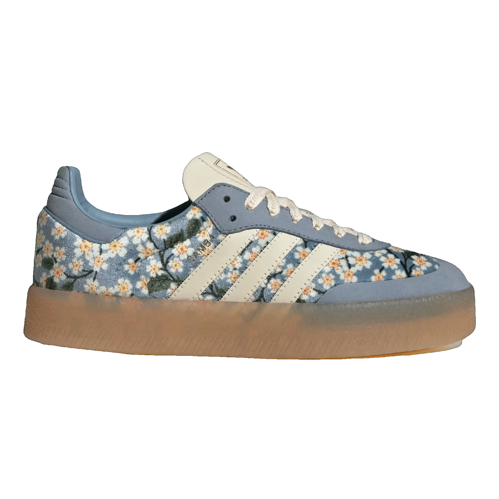 adidas Sambae Liberty London Floral Embroidery Blue Cream White (W)