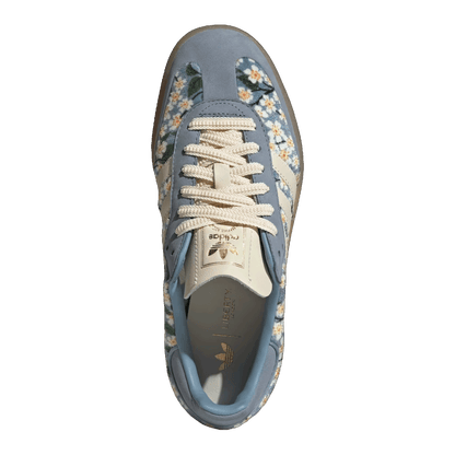 adidas Sambae Liberty London Floral Embroidery Blue Cream White (W) Oben