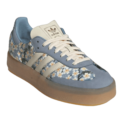 adidas Sambae Liberty London Floral Embroidery Blue Cream White (W) Side