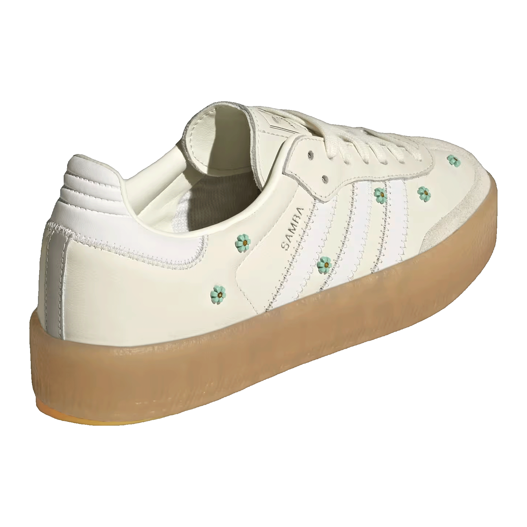 adidas Sambae Off White Cloud White Clear Mint (W) Back JS3953