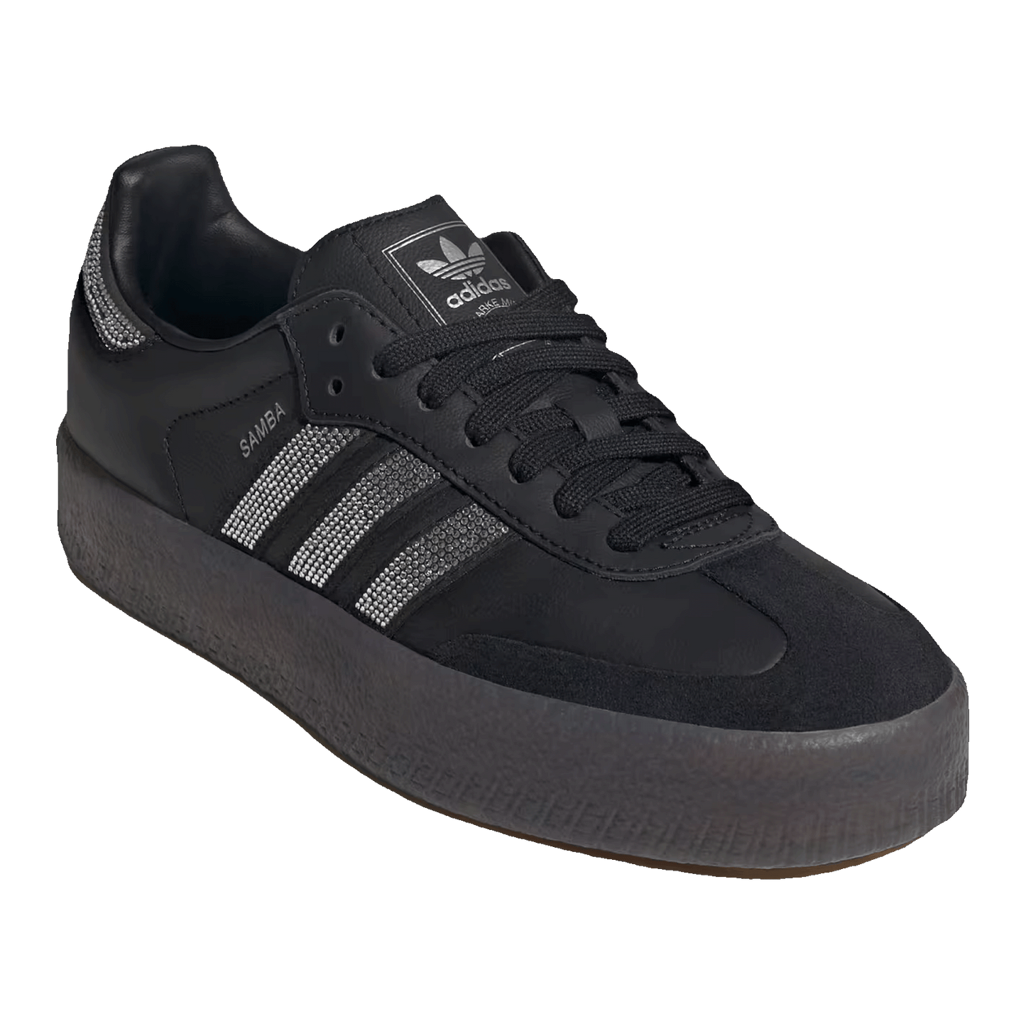 adidas Sambae Rhinestone Black Silver (W) Side IH4045