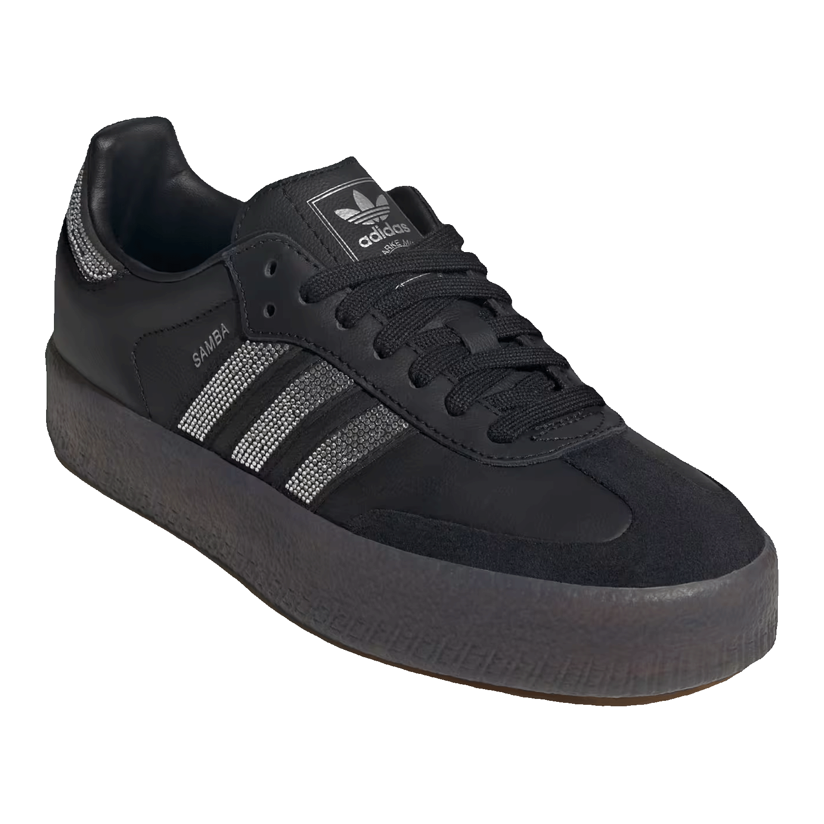 adidas Sambae Rhinestone Black Silver (W) Side IH4045