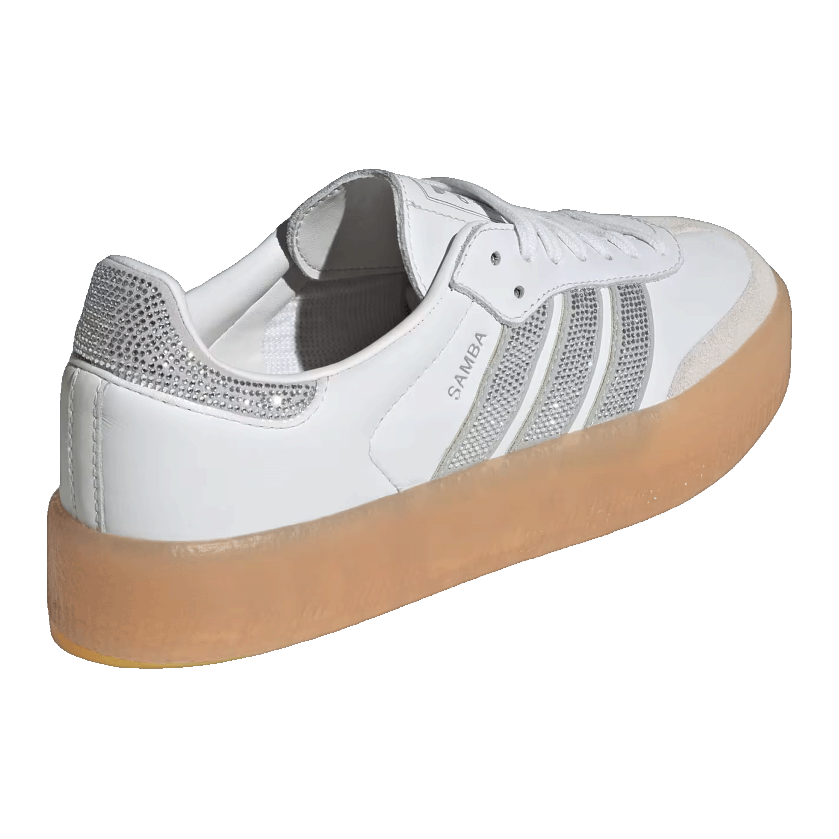 adidas Sambae Rhinestone Crystal White Silver (W) Back IH4046