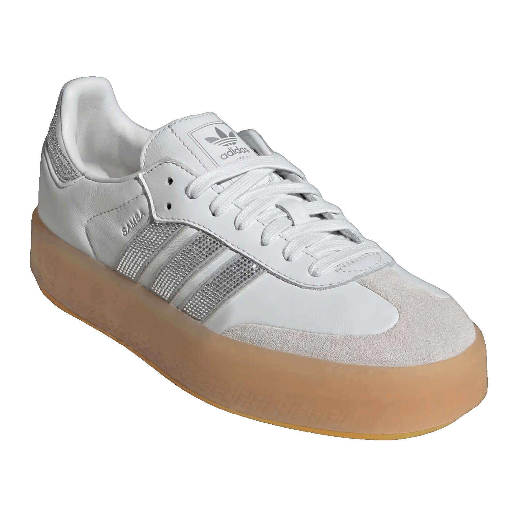 adidas Sambae Rhinestone Crystal White Silver (W) Side IH4046