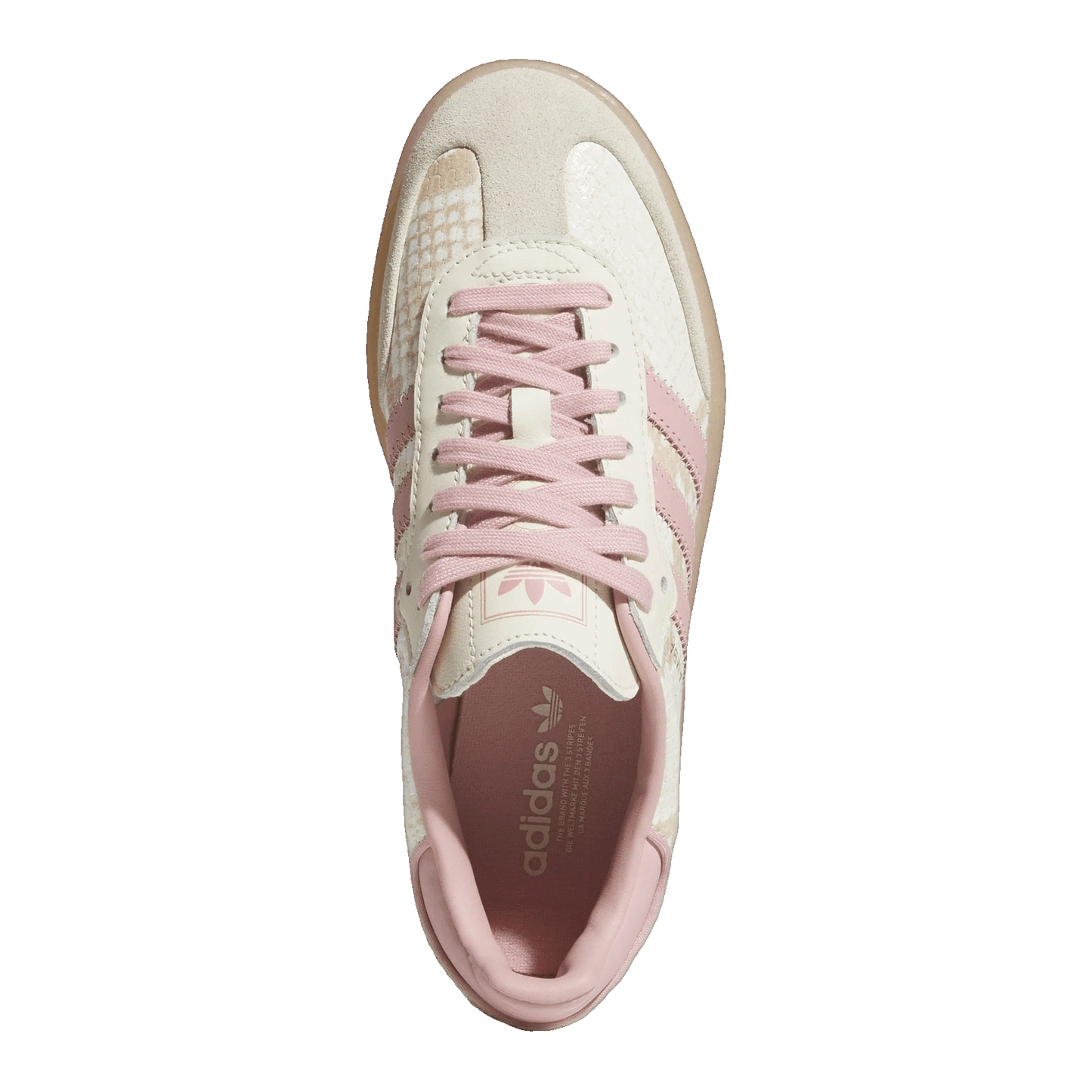 adidas Sambae Snakeskin Cream White Wonder Mauve (W) Oben JR3803