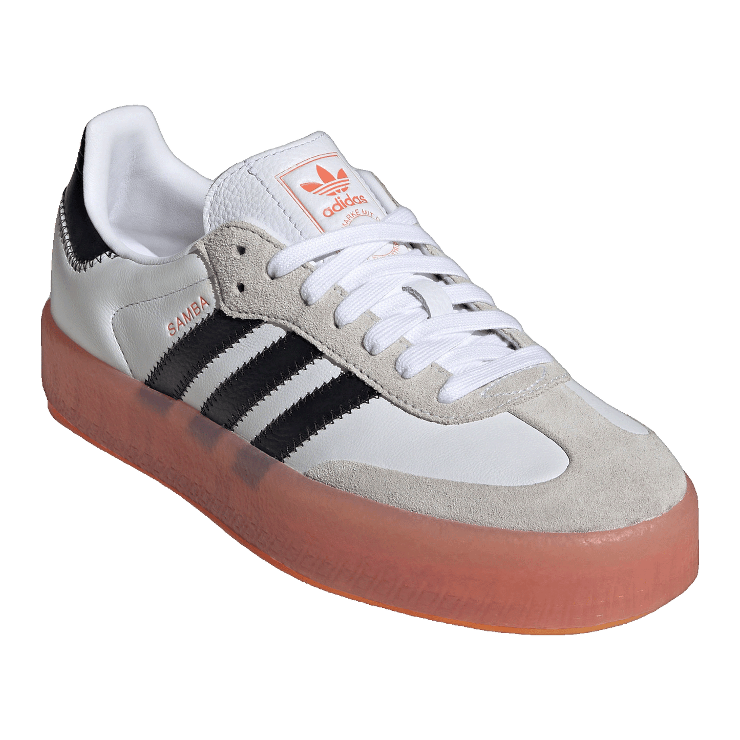 adidas Sambae White Black Semi Coral (W) Side JI3072