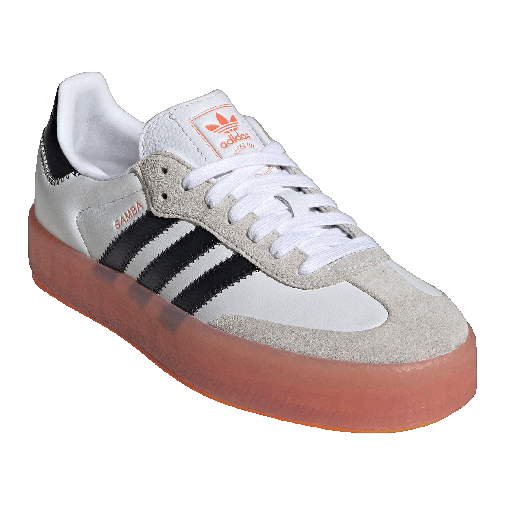 adidas Sambae White Black Semi Coral (W) Side JI3072