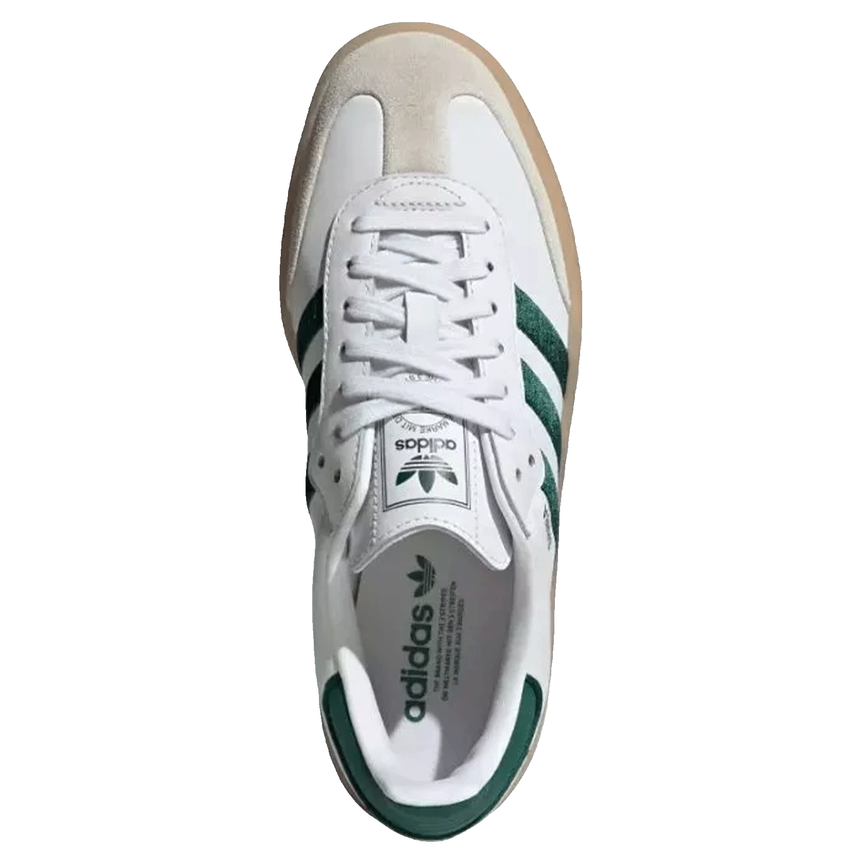 adidas Sambae White Collegiate Green Gum (W) Oben