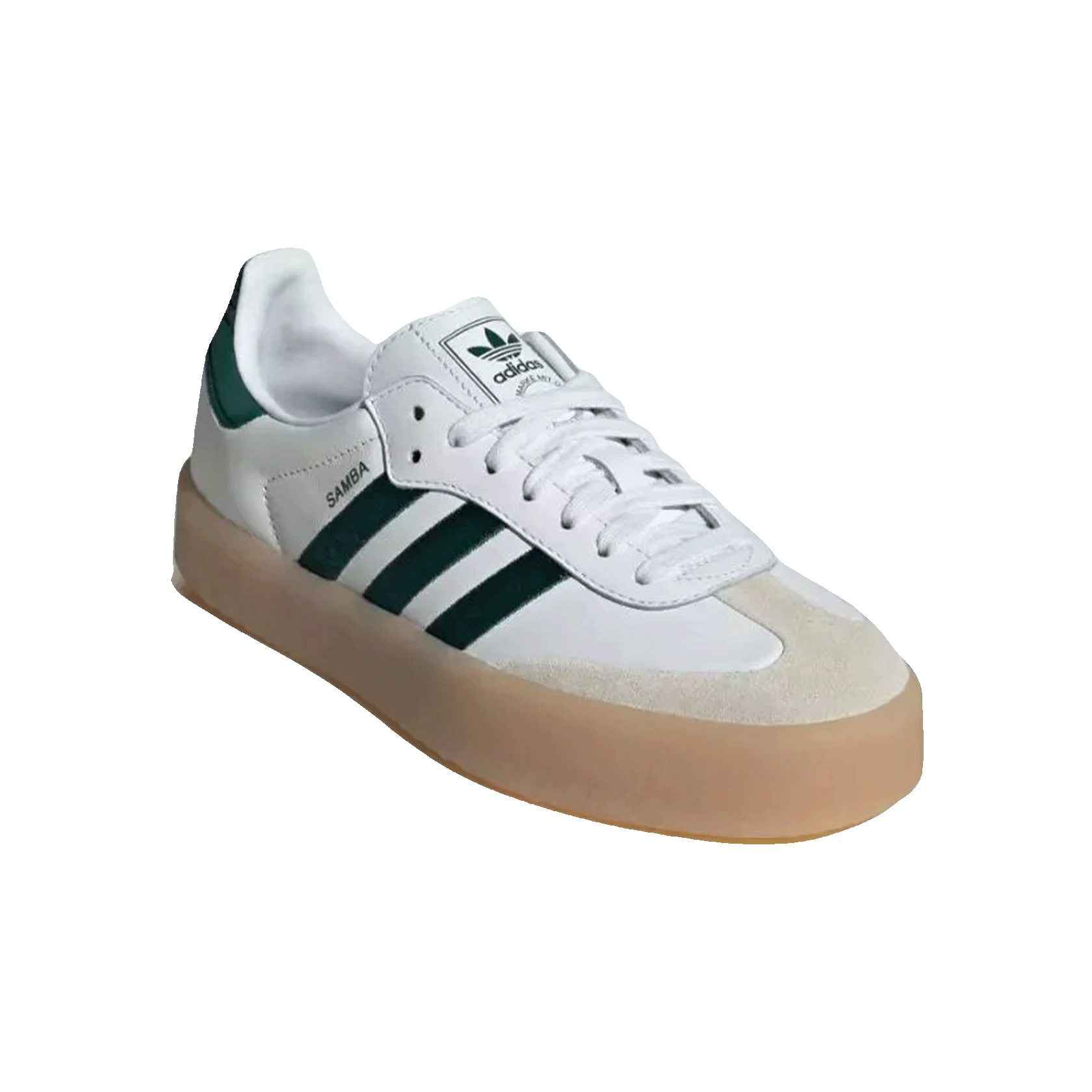 adidas Sambae White Collegiate Green Gum (W) Side