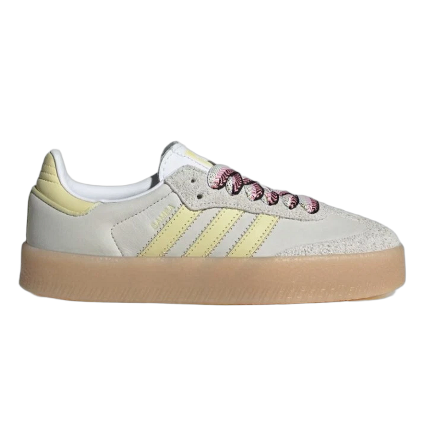 adidas Sambae White Grey Powder Yellow (W) JI2739