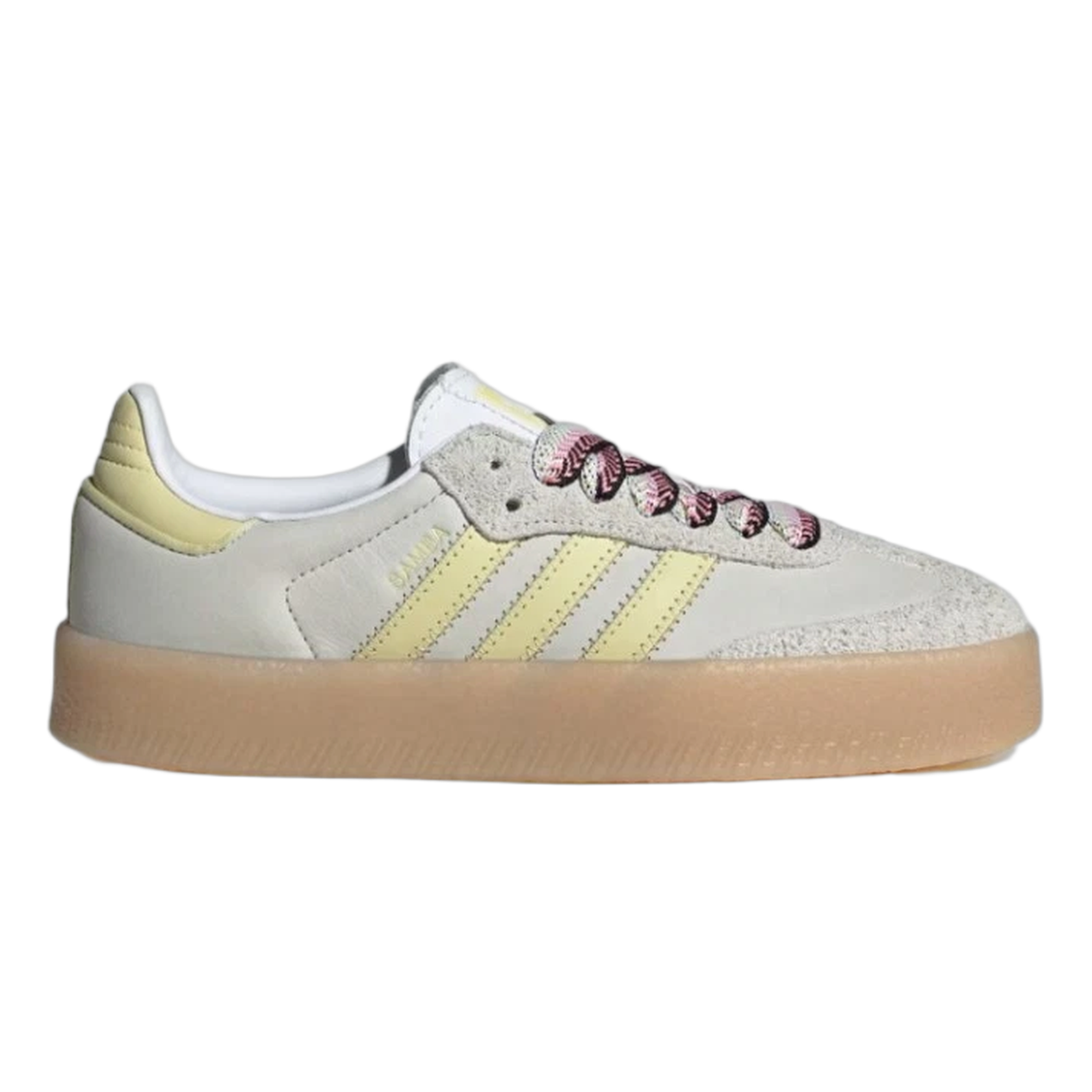 adidas Sambae White Grey Powder Yellow (W) JI2739