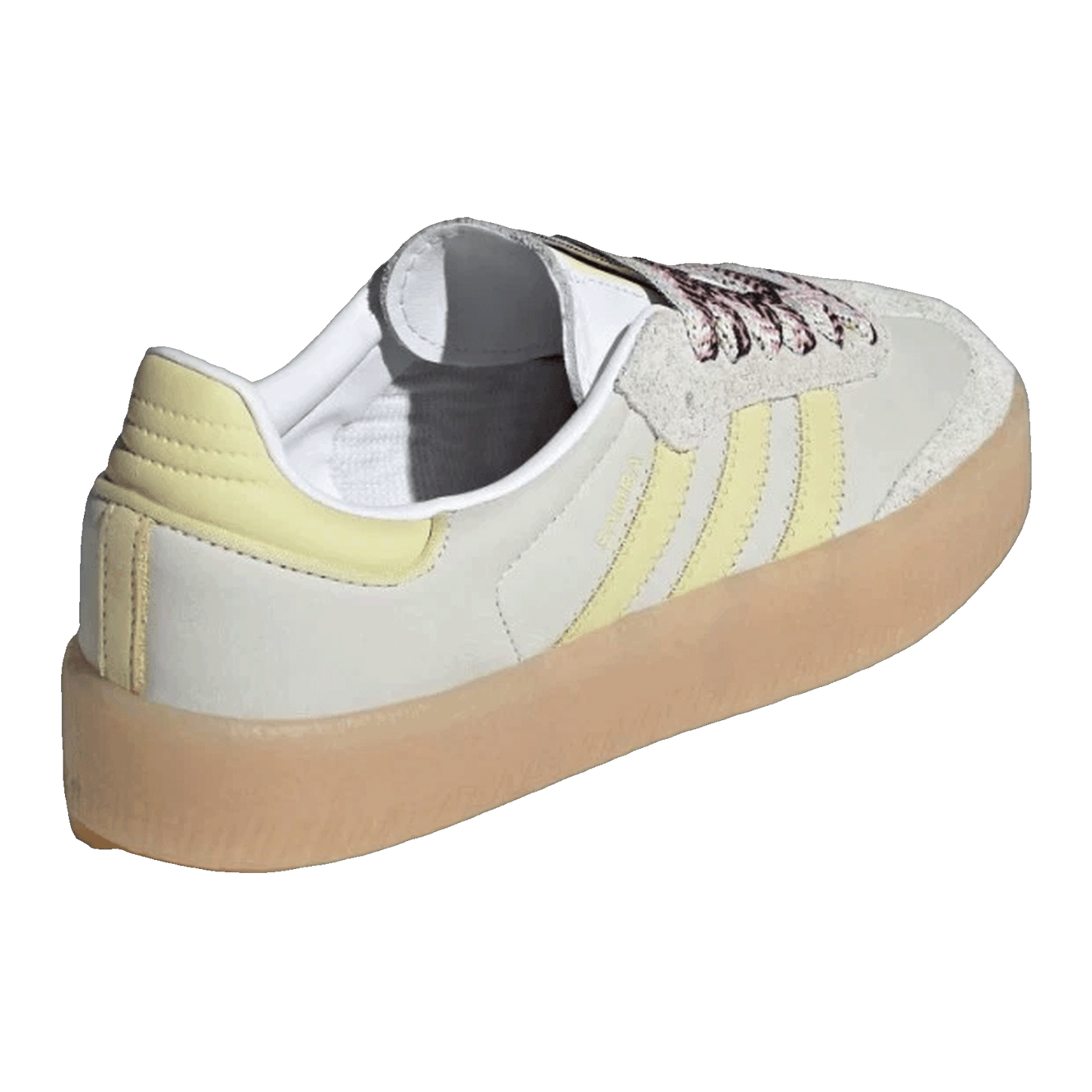 adidas Sambae White Grey Powder Yellow (W) Back JI2739