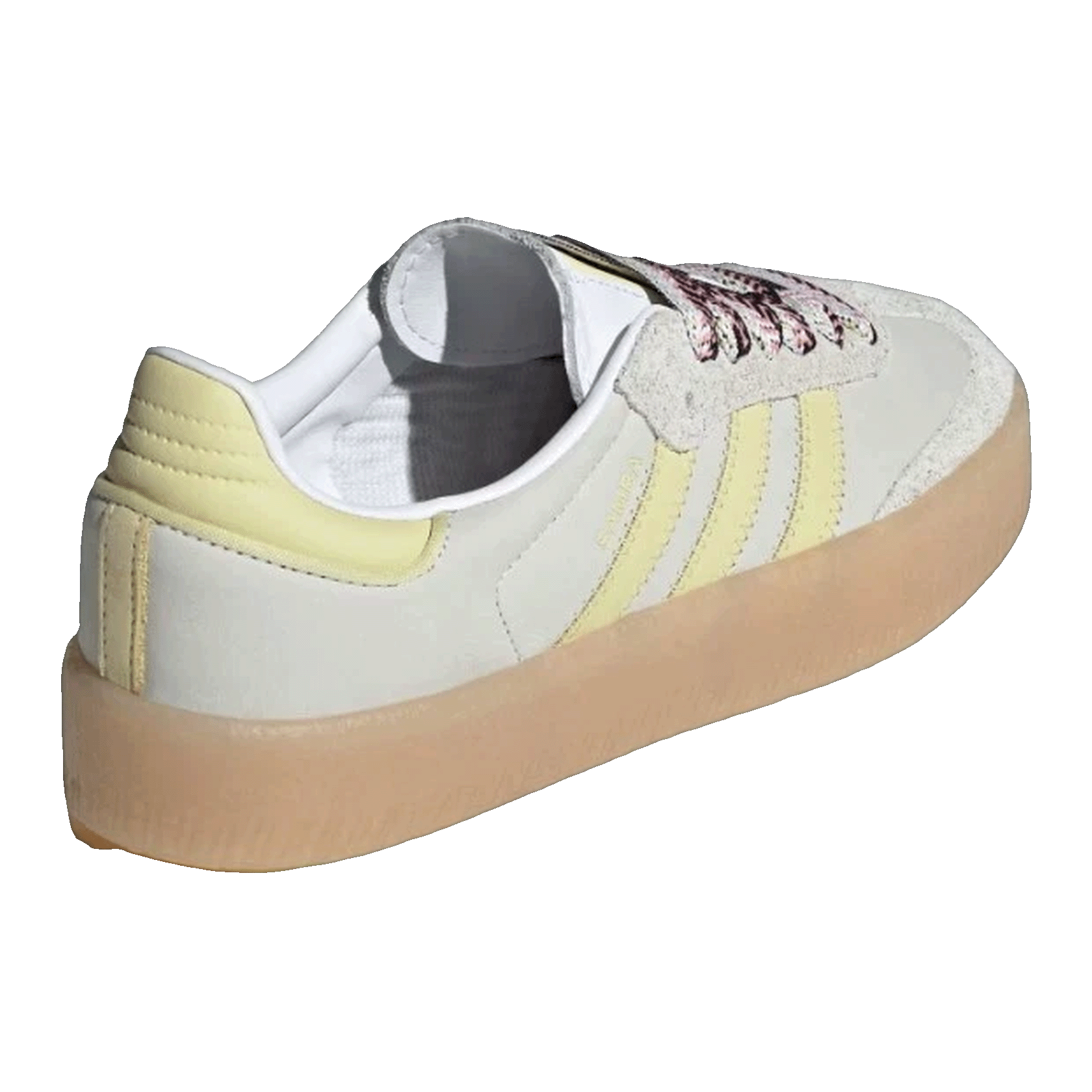 adidas Sambae White Grey Powder Yellow (W) Back JI2739