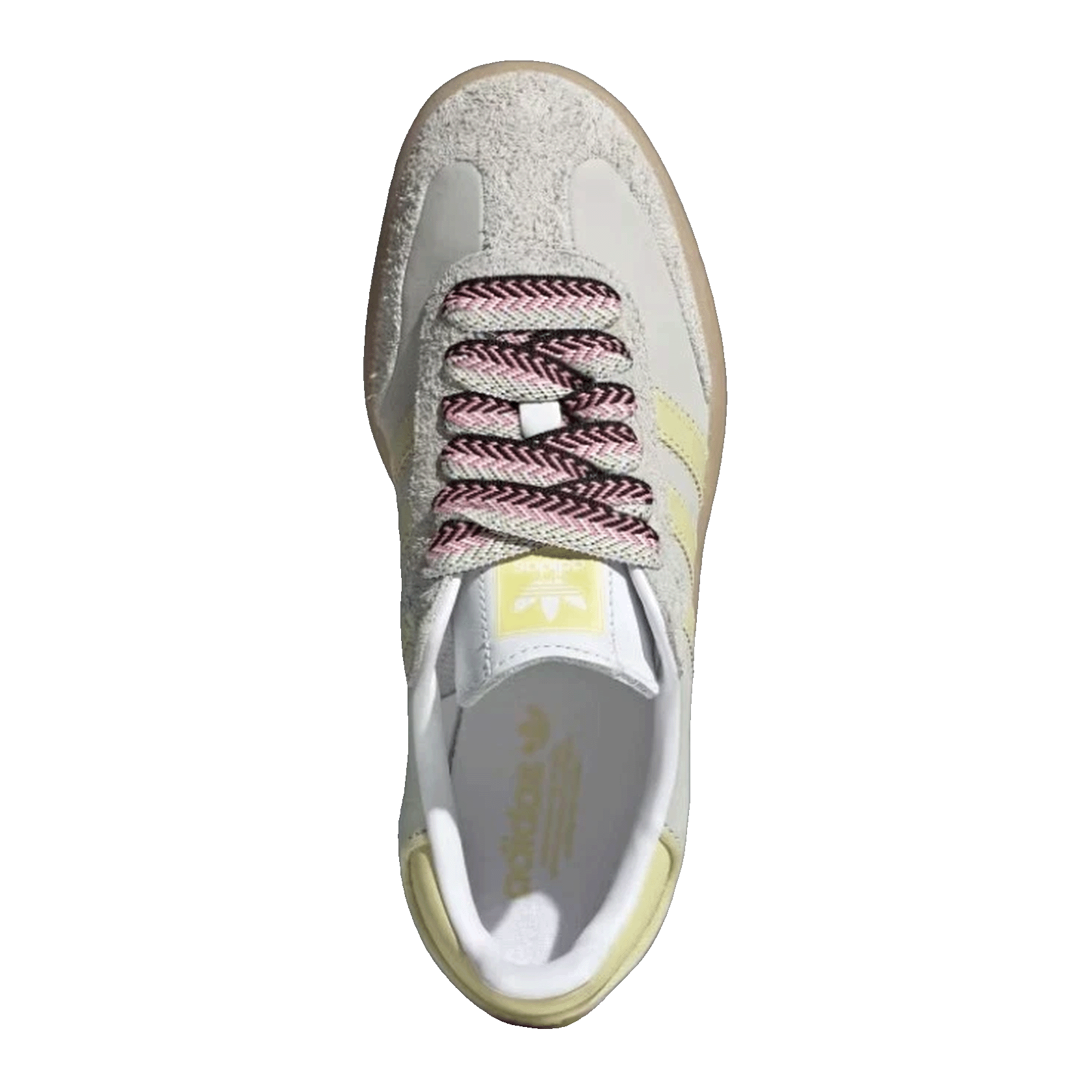 adidas Sambae White Grey Powder Yellow (W) Oben JI2739