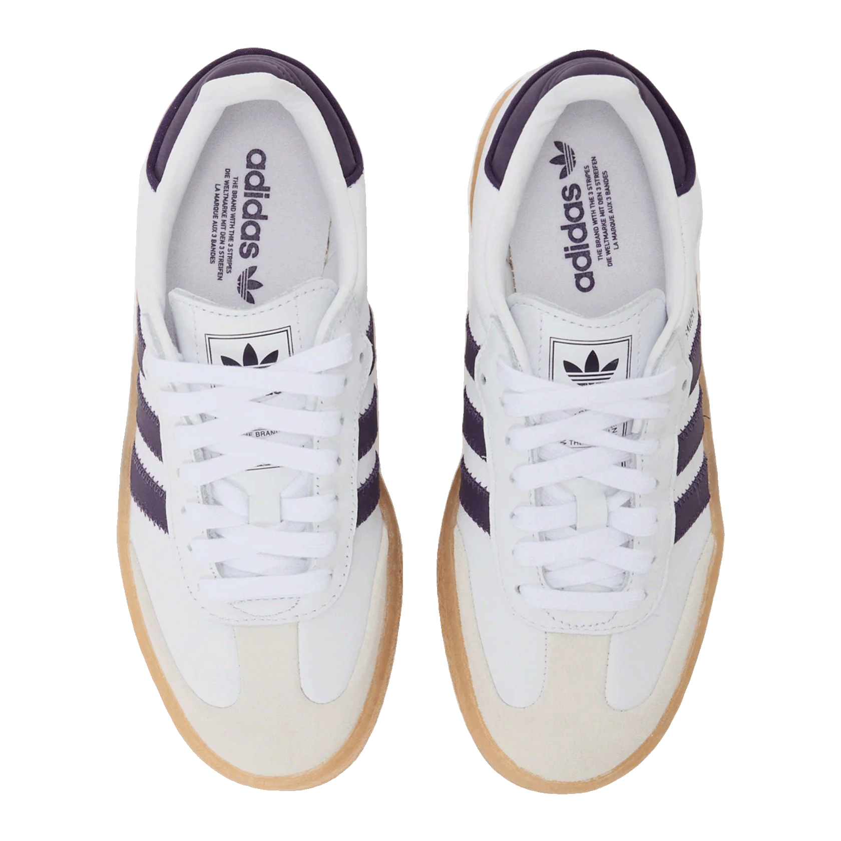adidas Sambae White Off White Aurora Plum (W) Oben