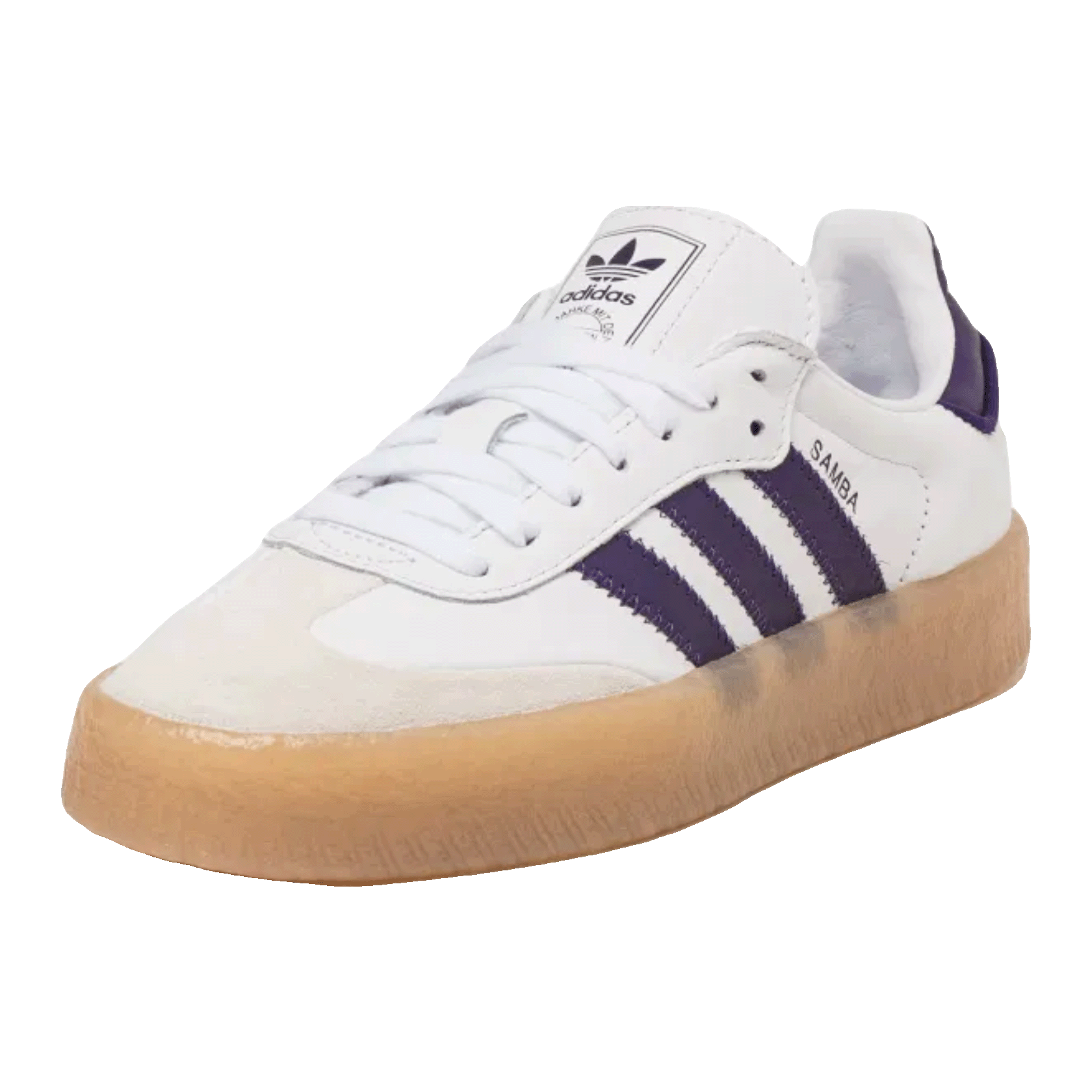 adidas Sambae White Off White Aurora Plum (W) Side