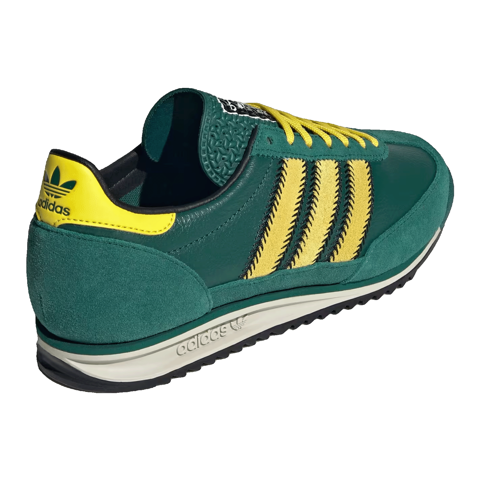 adidas SL 72 OG Collegiate Green Yellow Black (W) Back JS3984