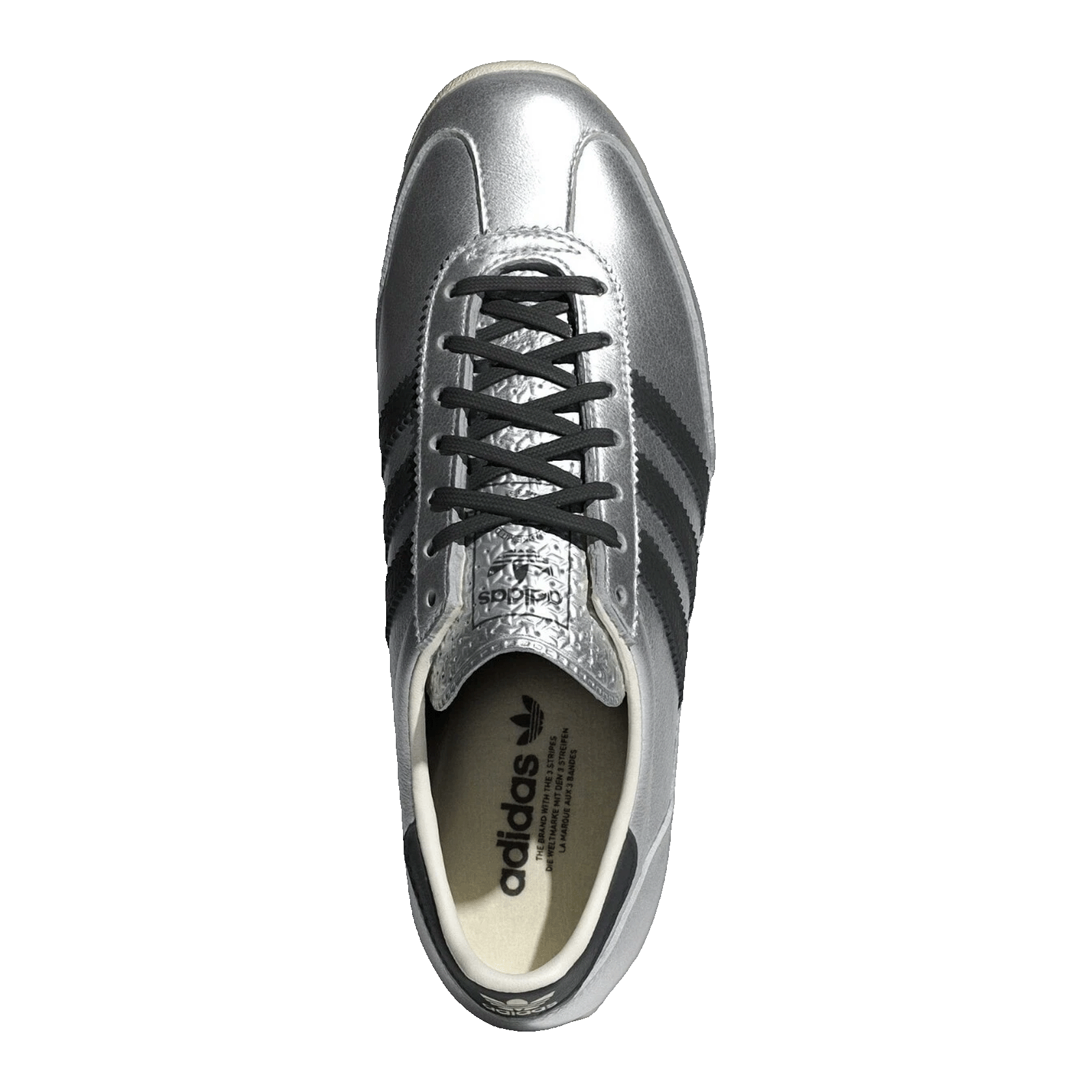 adidas SL 72 OG Silver Metallic Black Gum (W) Oben JH6363