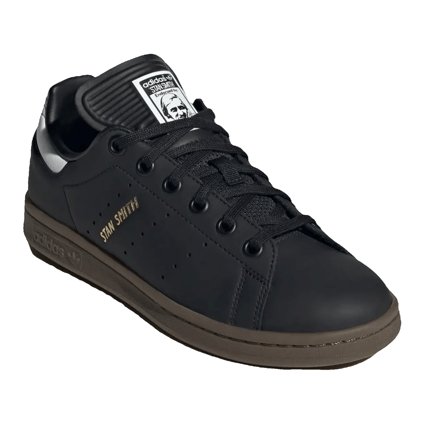 adidas Stan Smith Black Cloud White Gum (GS) Side IE8173