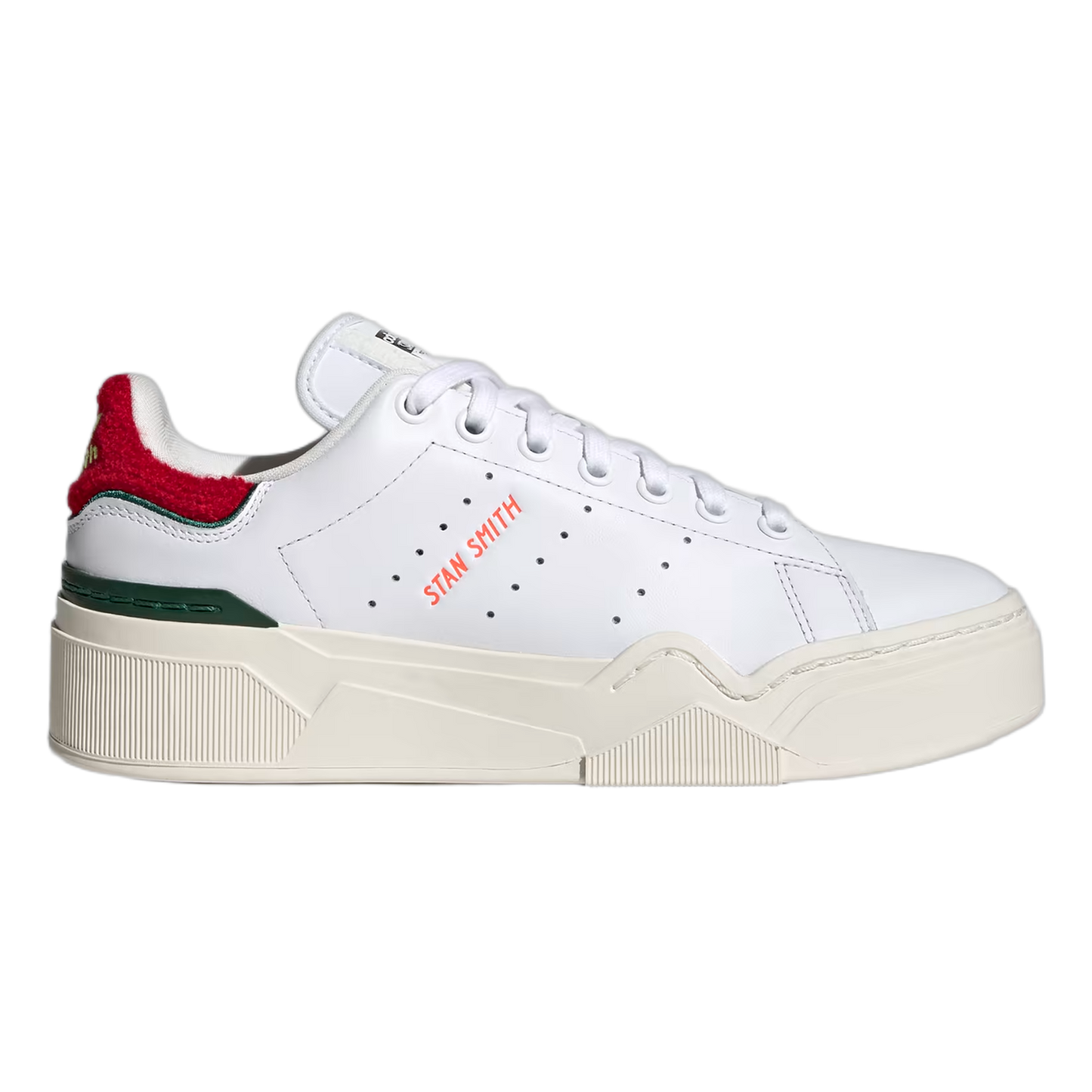adidas Stan Smith Bonega 2B Cloud White Better Scarlet Collegiate Green (W) HQ9882