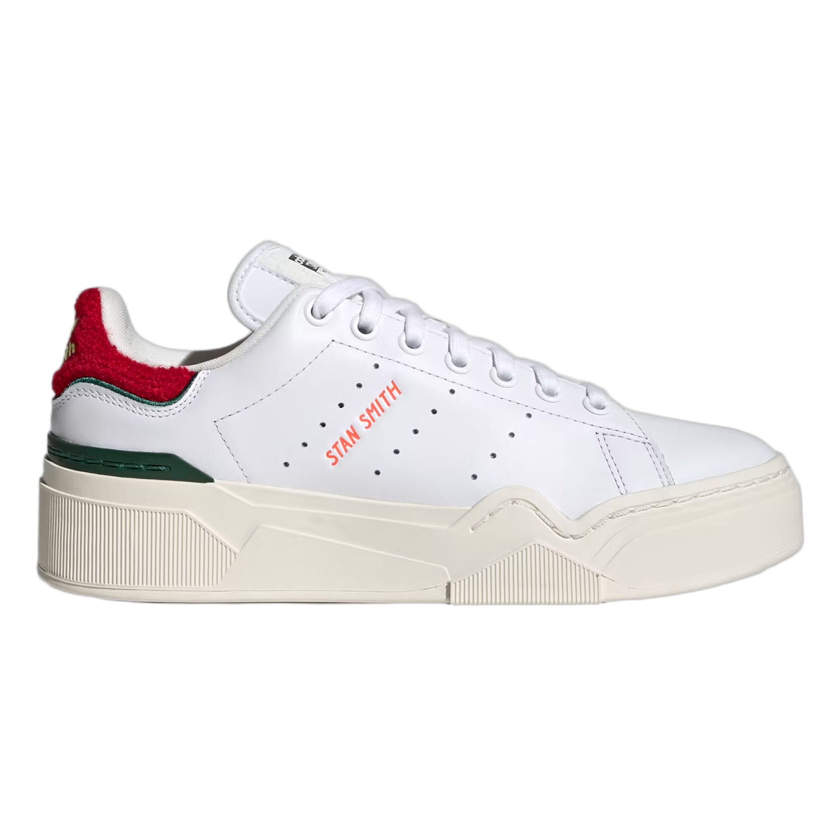 adidas Stan Smith Bonega 2B Cloud White Better Scarlet Collegiate Green (W) HQ9882