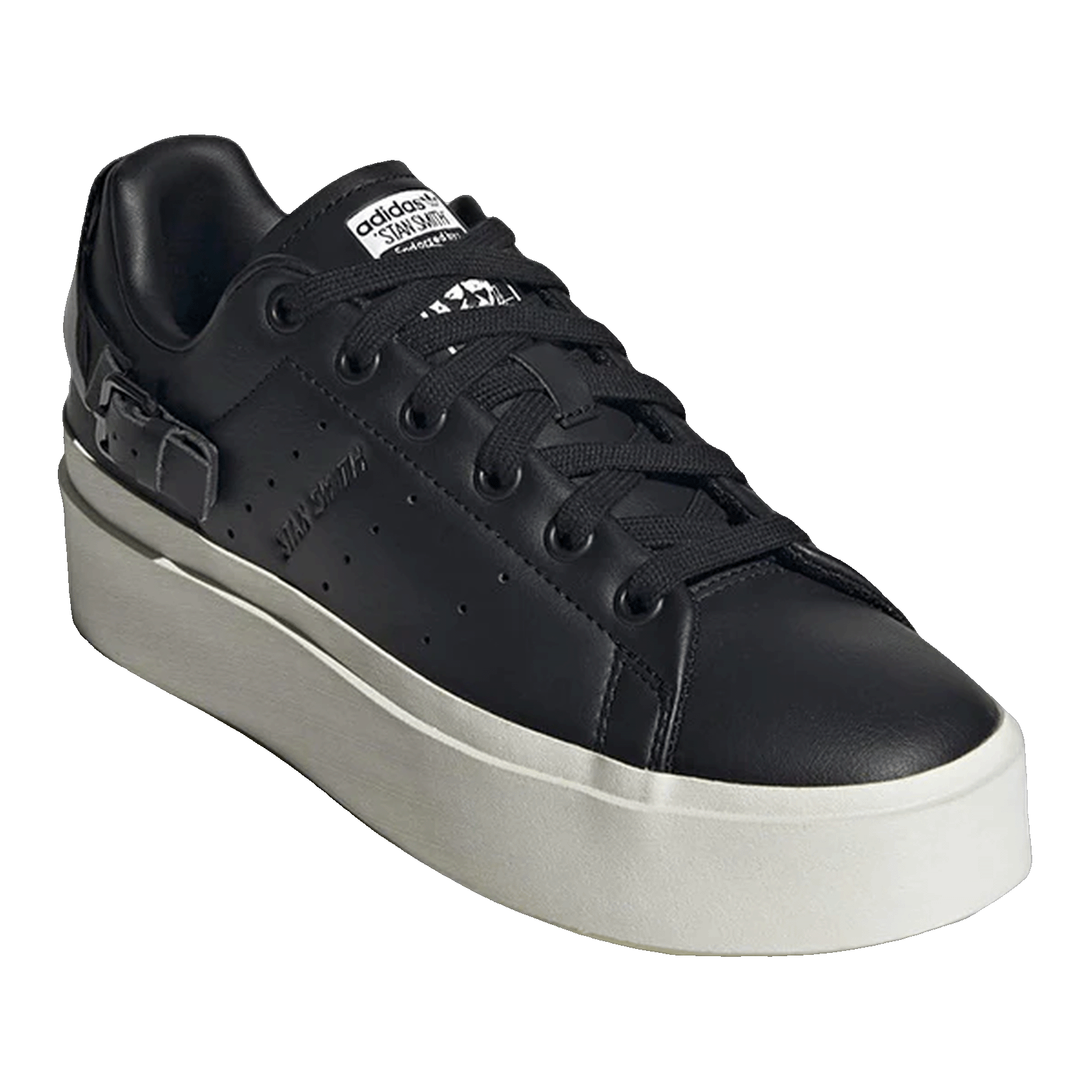 adidas Stan Smith Bonega Core Black Gold Metallic (W) Side GY9345