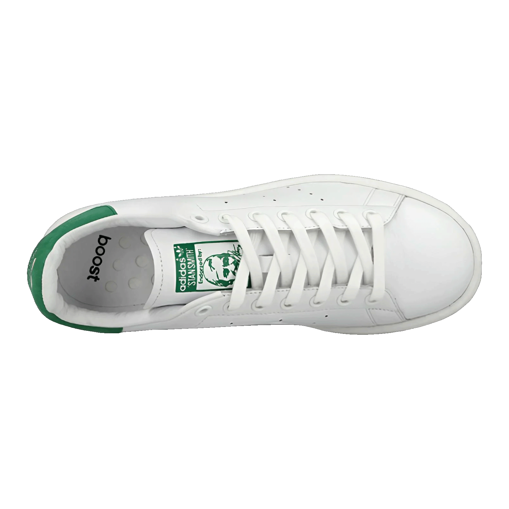 adidas Stan Smith Boost White Green Oben