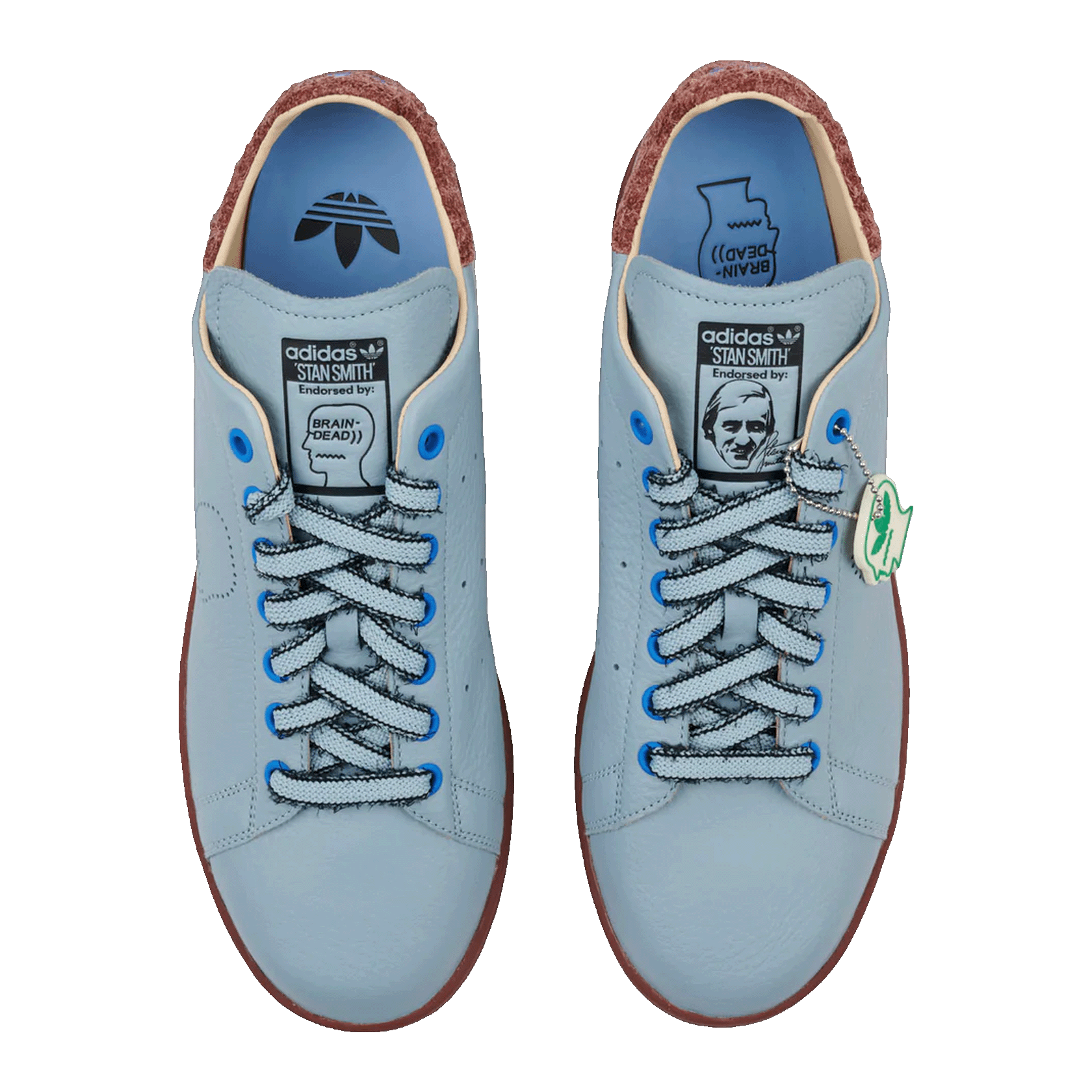 adidas Stan Smith Brain Dead Bahia Light Blue Oben