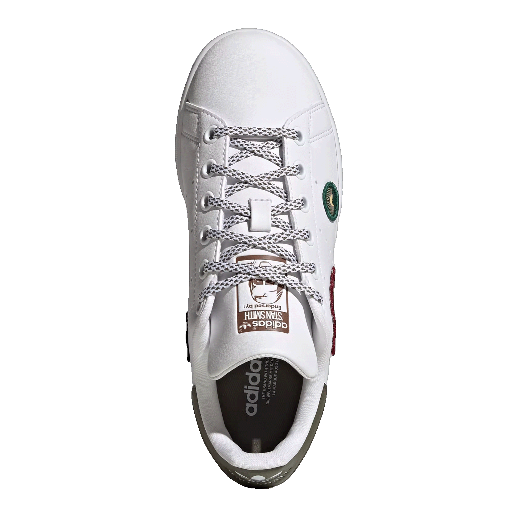 adidas Stan Smith Camp White Olive Strata (GS) Oben