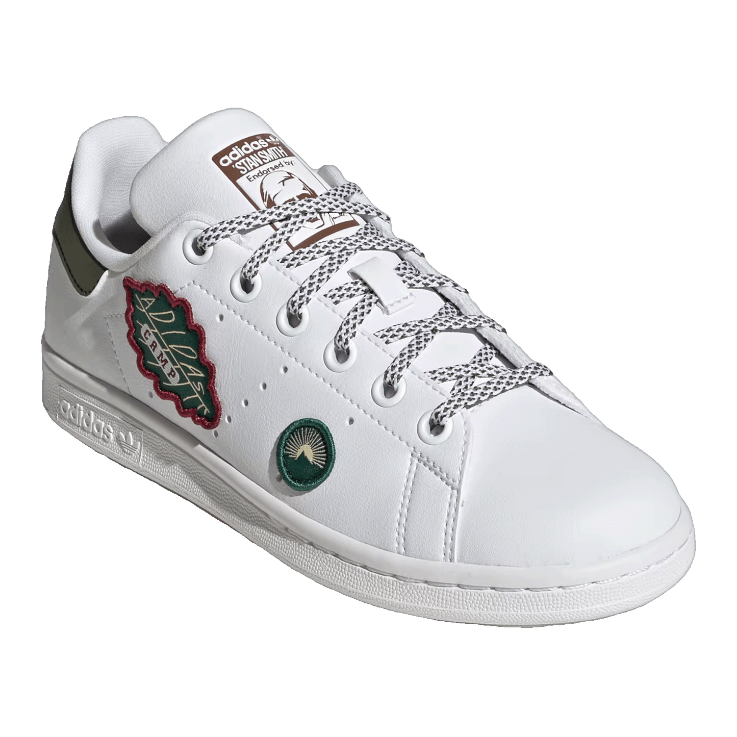 adidas Stan Smith Camp White Olive Strata (GS) Side ID7220