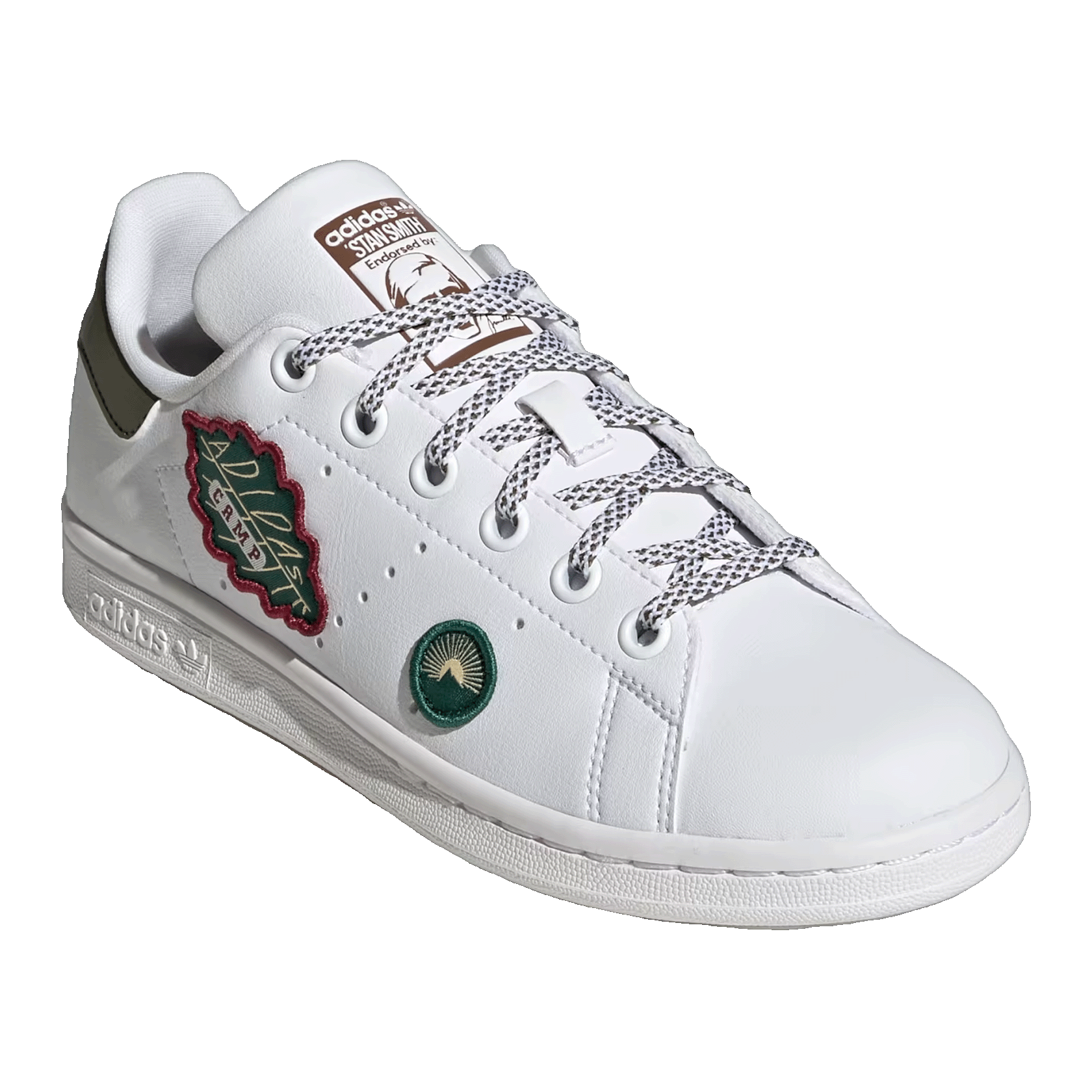 adidas Stan Smith Camp White Olive Strata (GS) Side ID7220
