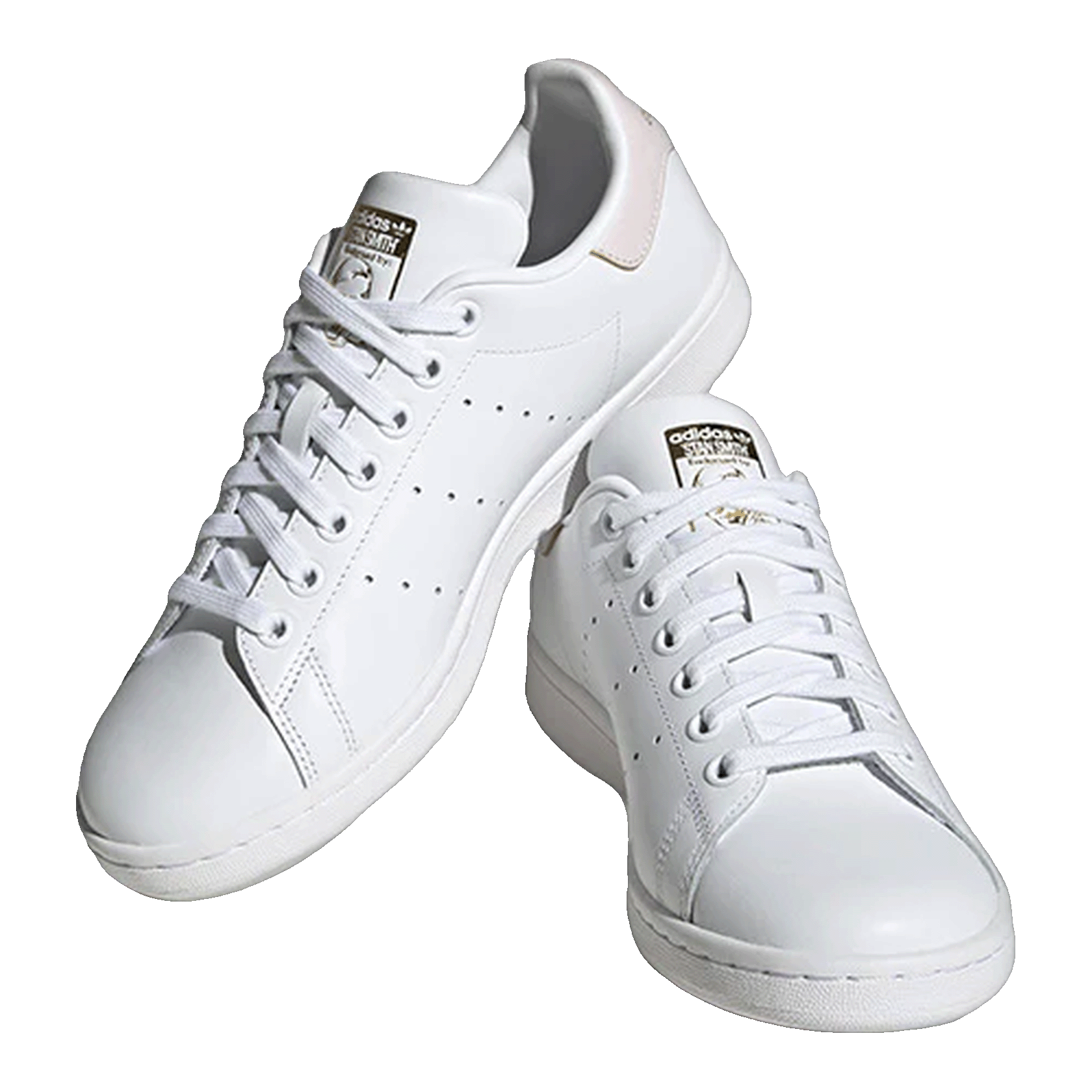 adidas Stan Smith Cloud White Almost Pink Gold Metallic (W) Side
