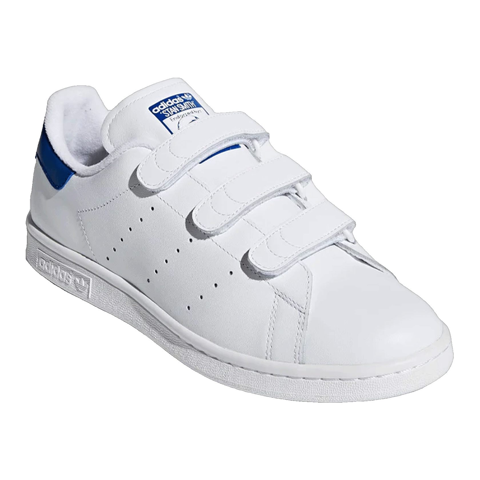 adidas Stan Smith Cloud White Collegiate Royal Side S80042