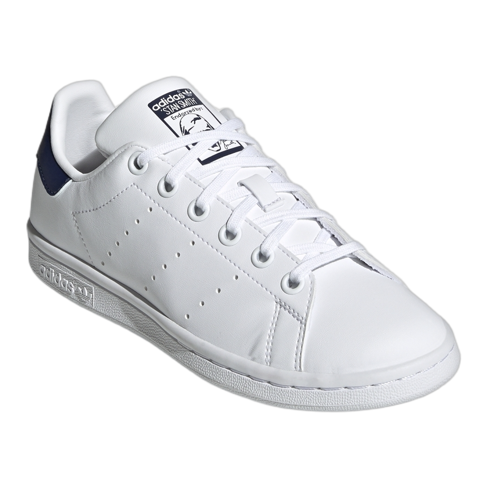 adidas Stan Smith Cloud White Dark Blue (GS) Side H68621