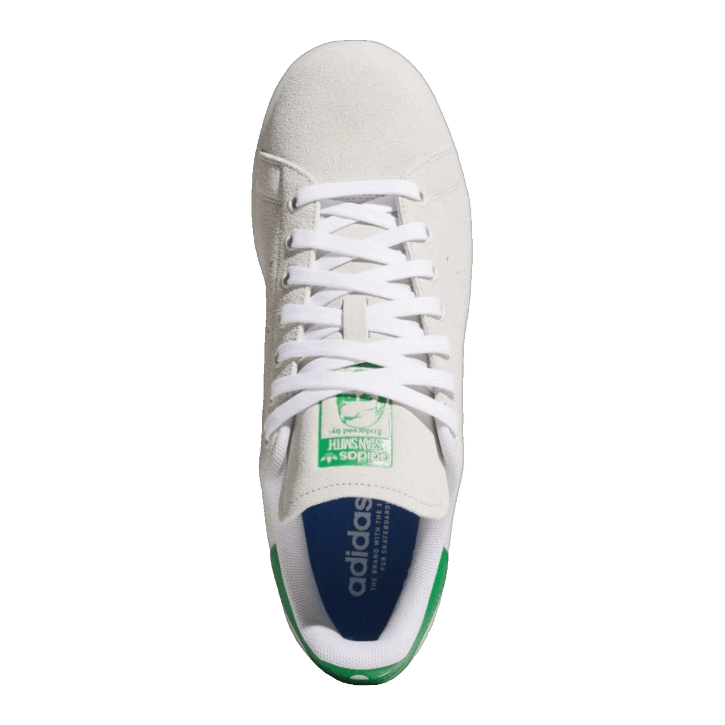 adidas Stan Smith Cloud White Green Suede Oben JH8124