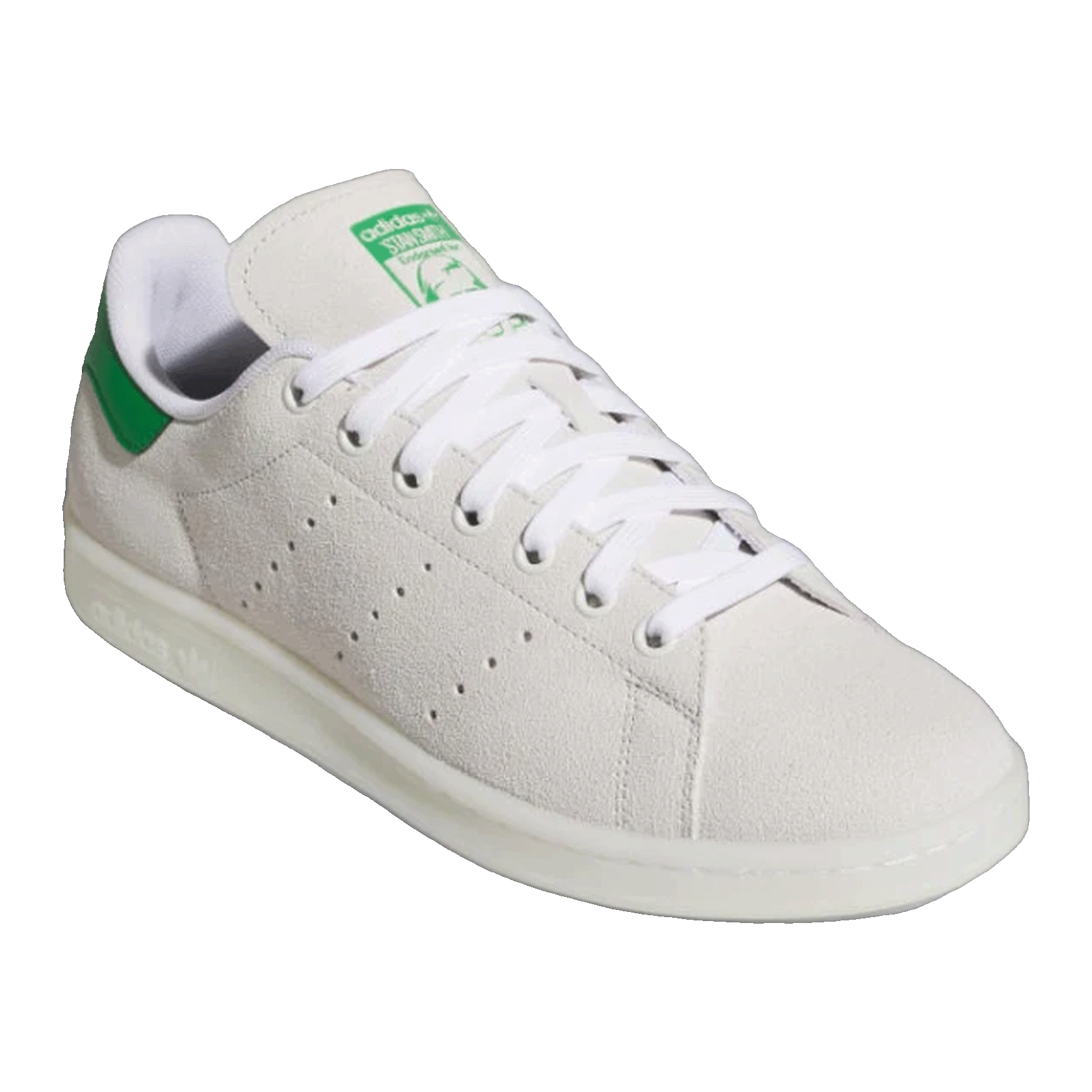 adidas Stan Smith Cloud White Green Suede Side JH8124
