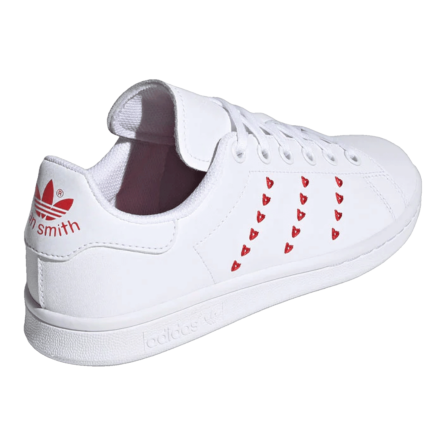 adidas Stan Smith Cloud White Lush Red (GS) Back