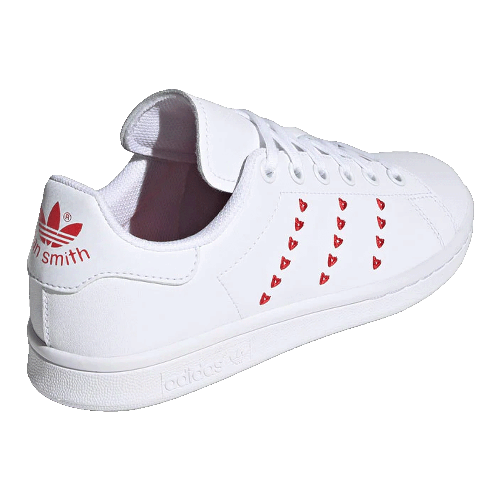 adidas Stan Smith Cloud White Lush Red (GS) Back