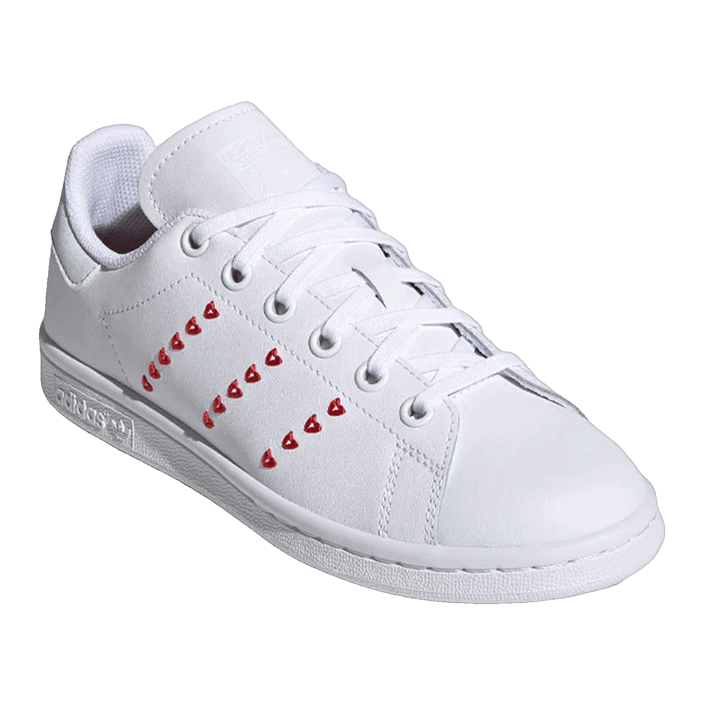 adidas Stan Smith Cloud White Lush Red (GS) Side