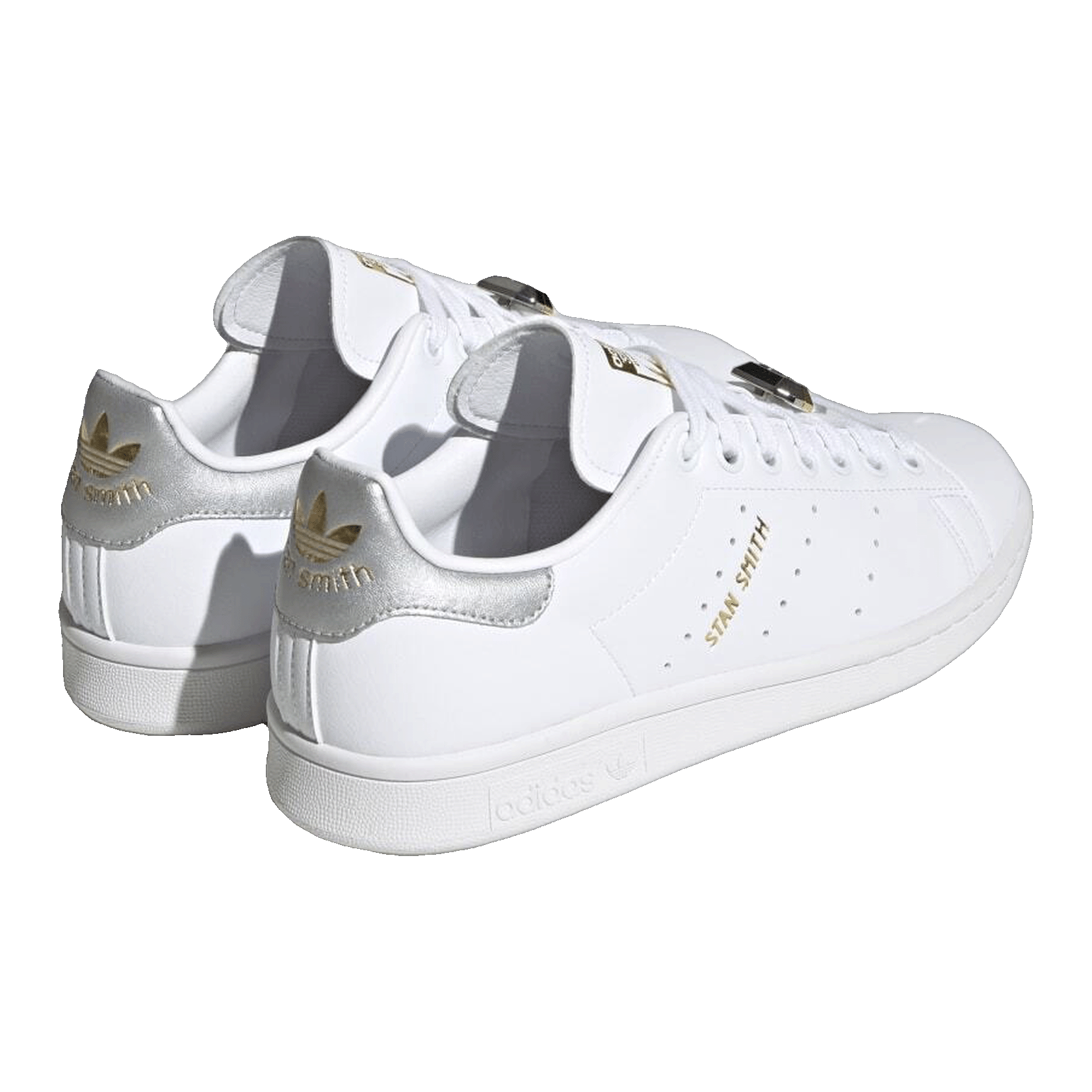 adidas Stan Smith Cloud White Silver Metallic Gold Metallic (W) Back HQ4243