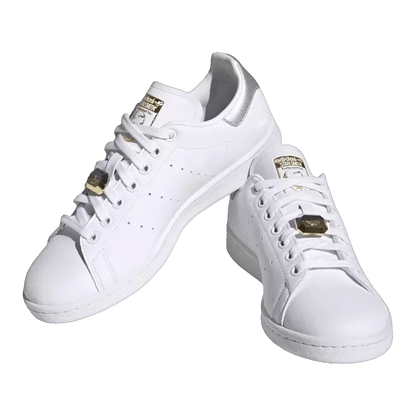adidas Stan Smith Cloud White Silver Metallic Gold Metallic (W) Side HQ4243