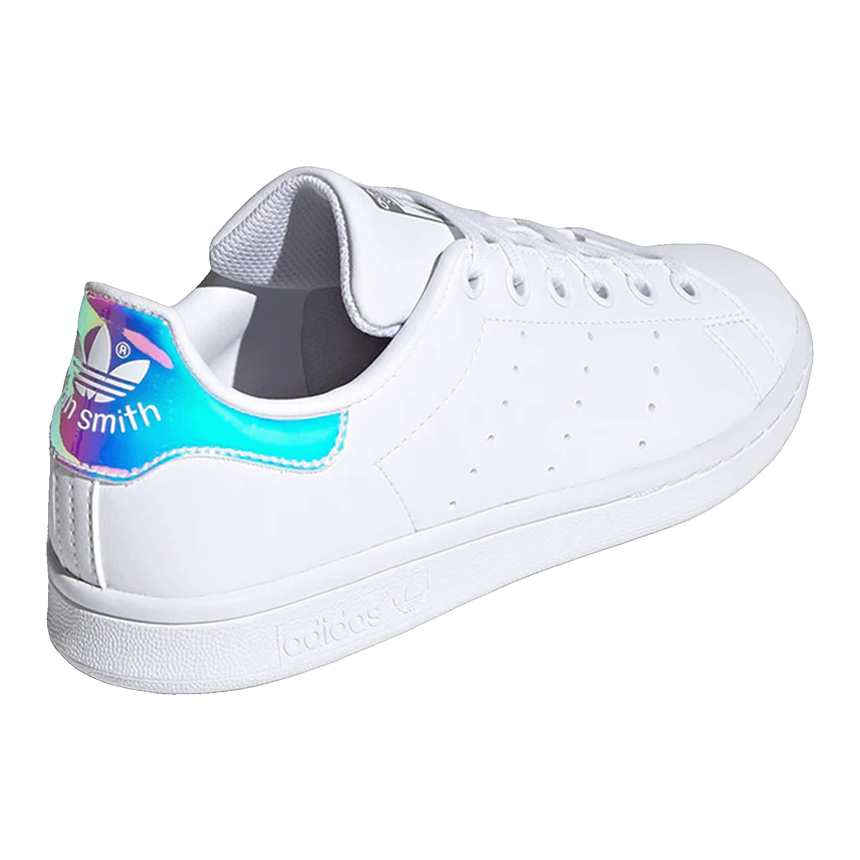 adidas Stan Smith Cloud White Silver Metallic (GS) Back FX7521