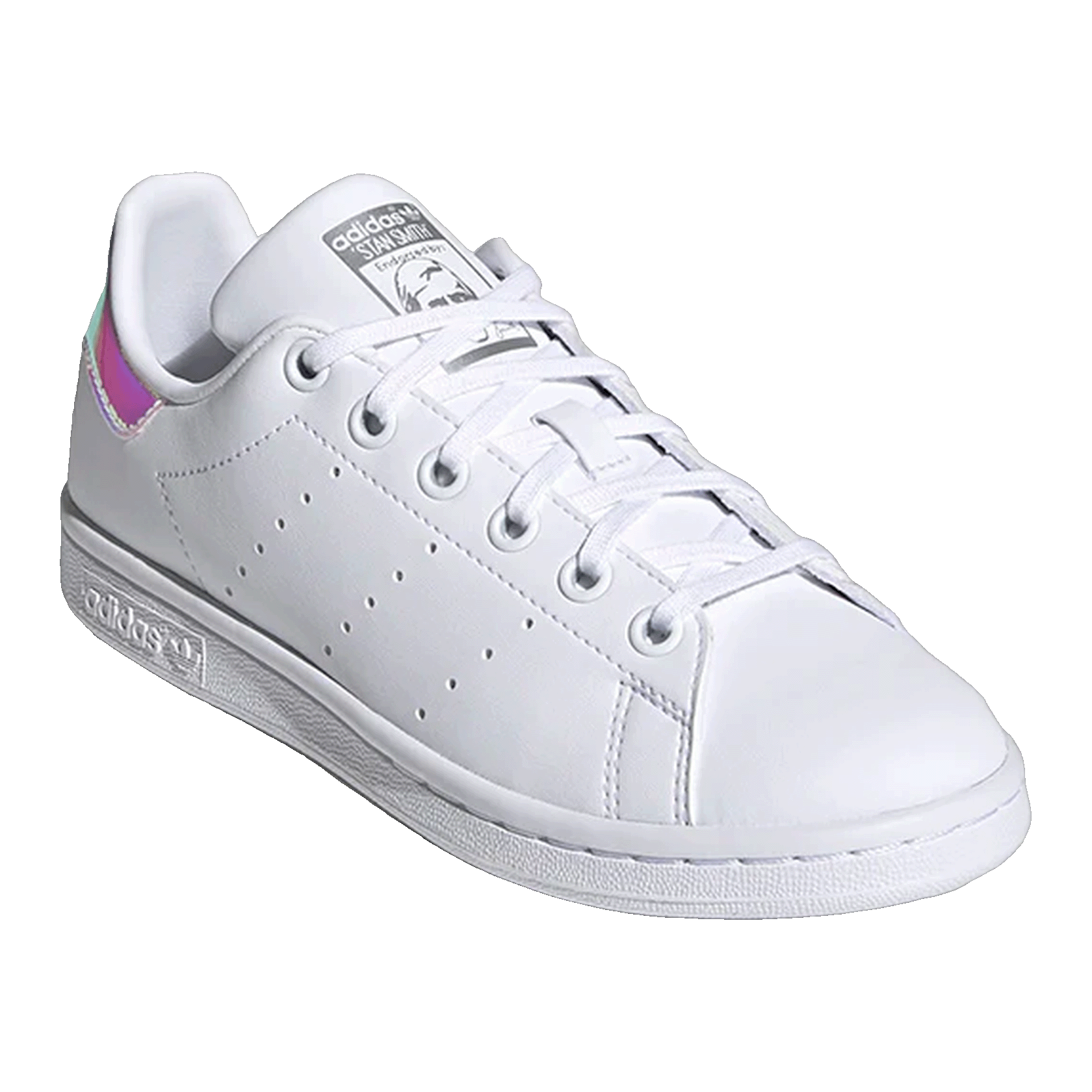 adidas Stan Smith Cloud White Silver Metallic (GS) Side FX7521
