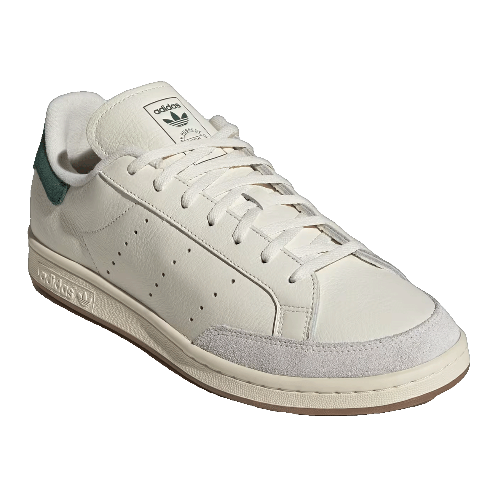 adidas Stan Smith Consortium Presented by END. Off White Dark Green Side JQ1366