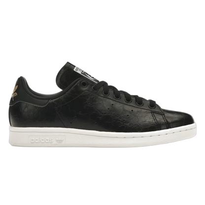 adidas Stan Smith Cracked Leather Black Gold (W) GY5906